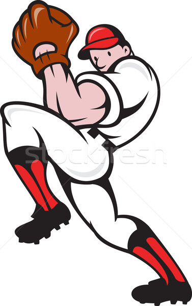 Baseball Pitcher Player Pitching  Stock photo © patrimonio