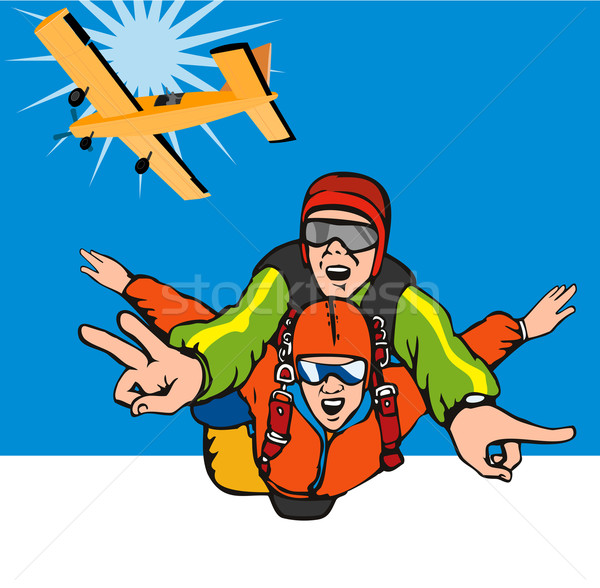 Tandem Skydiving Stock photo © patrimonio