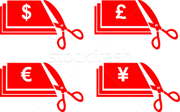 scissors money bill cut Stock photo © patrimonio