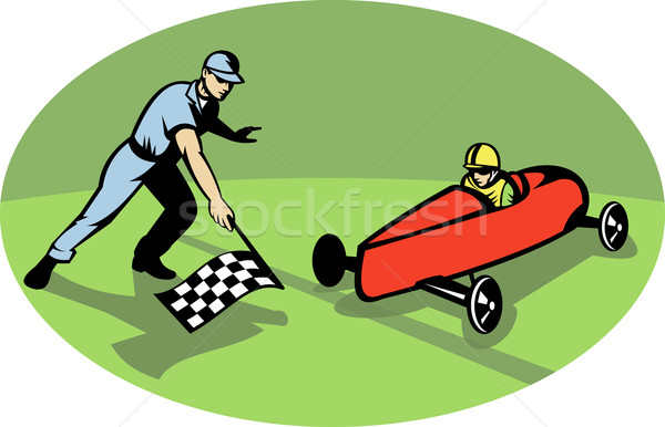 Săpun cutie derby Racing castigator Imagine de stoc © patrimonio