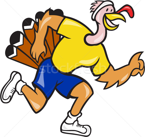 Turkey Run Runner Side Cartoon  Stock photo © patrimonio