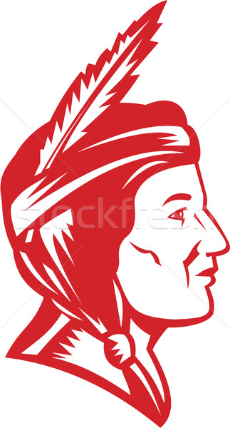Native American Indian Squaw Woman Stock photo © patrimonio