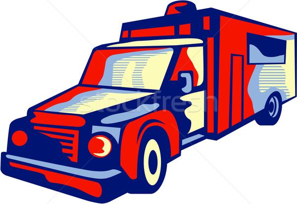 Ambulance Emergency Vehicle Retro Stock photo © patrimonio