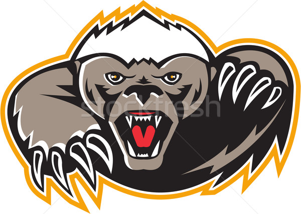 Honey Badger Mascot Claw Stock photo © patrimonio