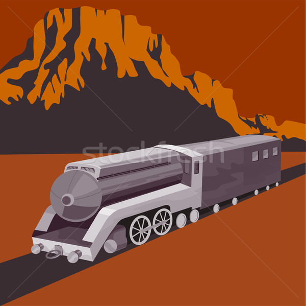 Steam Train Locomotive Retro Stock photo © patrimonio