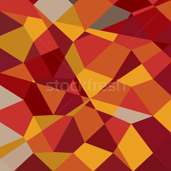 Carnelian Red Abstract Low Polygon Background Stock photo © patrimonio