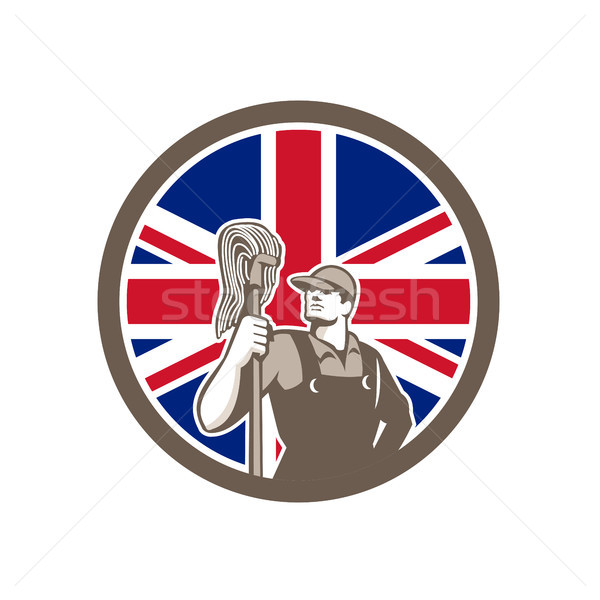 Stok fotoğraf: İngilizler · endüstriyel · temizleyici · İngiliz · bayrağı · bayrak · ikon