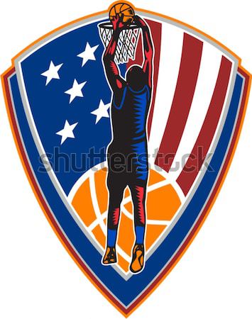 American soldier globe American flag and M16 Stock photo © patrimonio