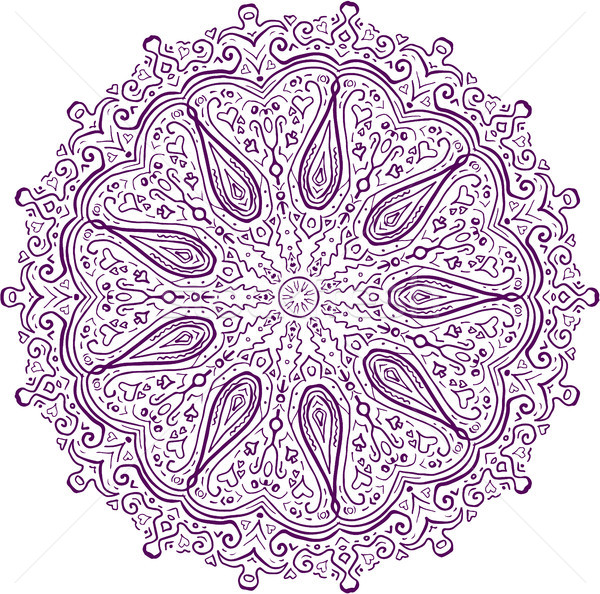 Paisley Pattern Mandala Stock photo © patrimonio