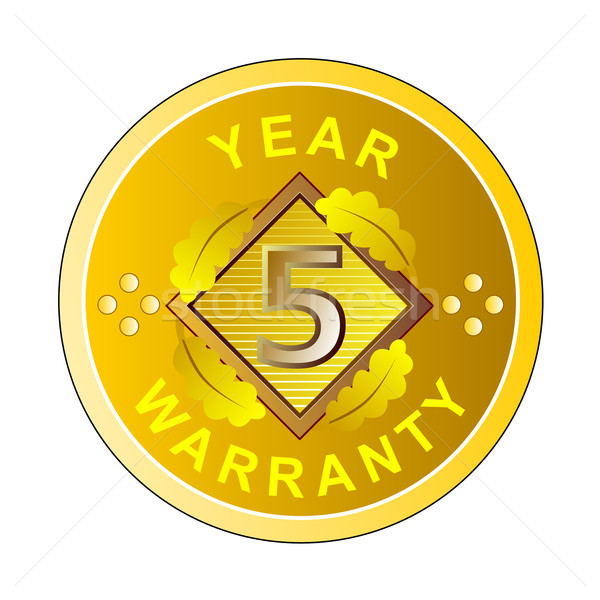 Stock photo: Year 5 Warranty