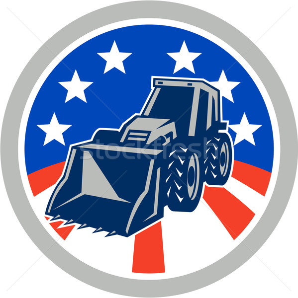 American Mechanical Digger Excavator Circle Stock photo © patrimonio