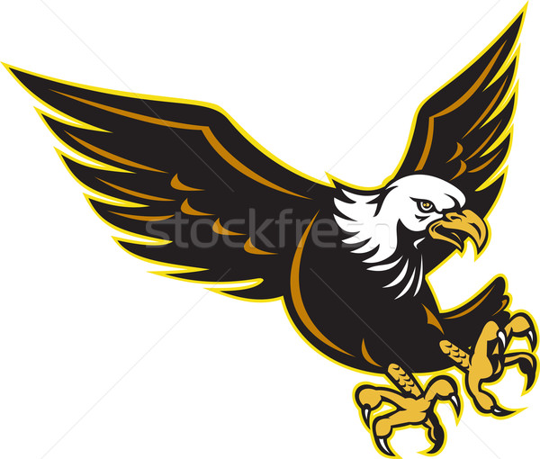 American Bald Eagle flying Stock photo © patrimonio