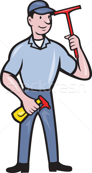 Window Cleaner With Squeegee Stock photo © patrimonio