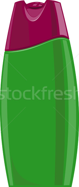 Shampoo Flasche Illustration grünen Set isoliert Stock foto © patrimonio