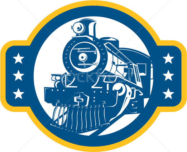 Steam Train Locomotive Front Retro Stock photo © patrimonio