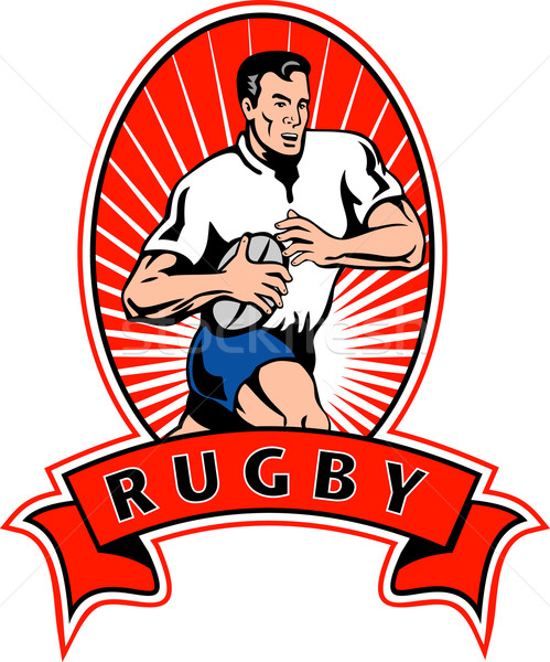 Rugby player running with ball  Stock photo © patrimonio