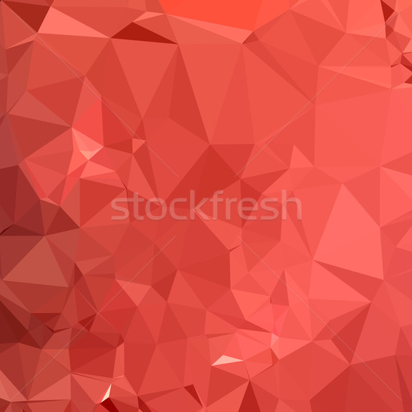 Rose rouge résumé faible polygone Photo stock © patrimonio