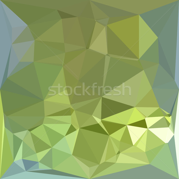 Olive Drab Abstract Low Polygon Background Stock photo © patrimonio