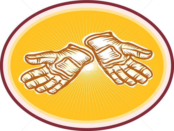 Workman Utility Gloves Retro Stock photo © patrimonio