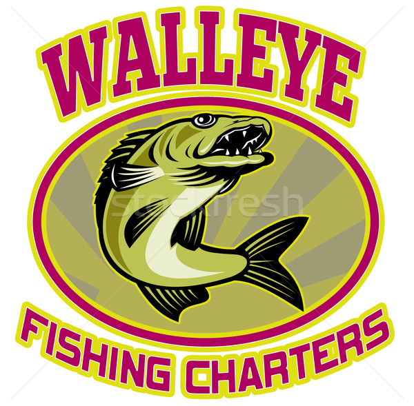 walleye fish fishing charters Stock photo © patrimonio