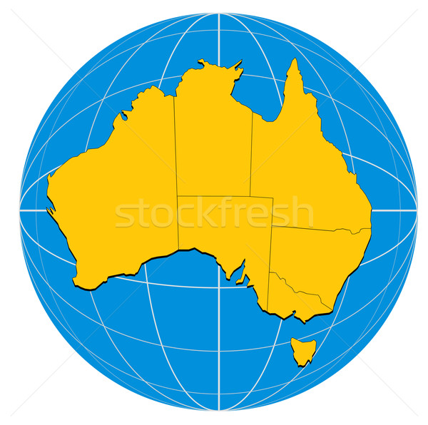 Globe Australia Map Stock photo © patrimonio