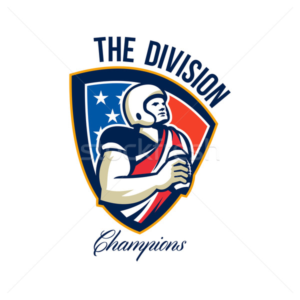 American Football Quarterback Division Champions Stock photo © patrimonio