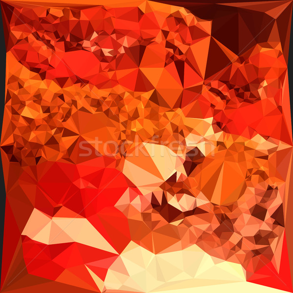 Tomato Red Abstract Low Polygon Background Stock photo © patrimonio