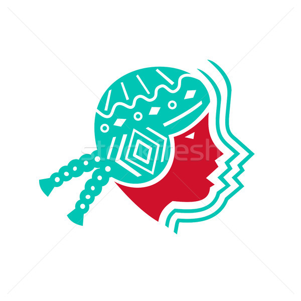 South American Girl Icon Stock photo © patrimonio