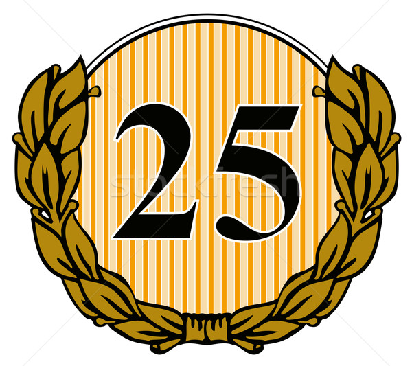 25 in Circle with Laurel Leaves Stock photo © patrimonio