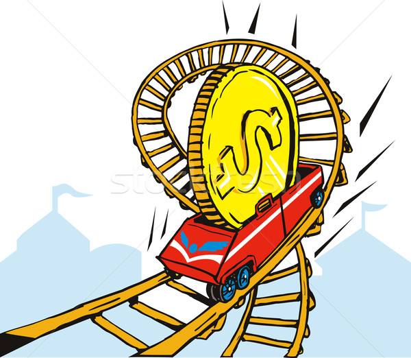 Coin Money on Rollercoaster Stock photo © patrimonio
