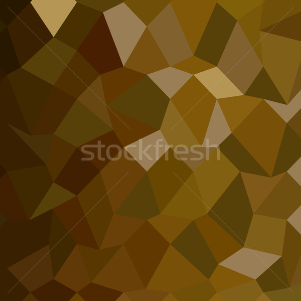 Stock photo: Olive Drab Abstract Low Polygon Background