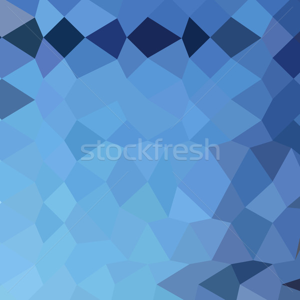 Sneeuwstorm Blauw abstract laag veelhoek stijl Stockfoto © patrimonio