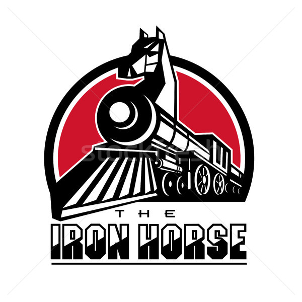 The Iron Horse Retro Stock photo © patrimonio