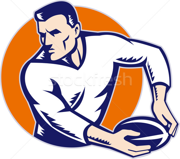 rugby player running with ball  Stock photo © patrimonio