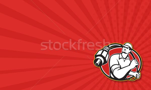 Cable TV Installer Guy Stock photo © patrimonio