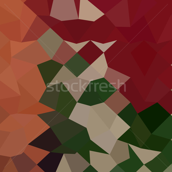 Orange Red Abstract Low Polygon Background Stock photo © patrimonio