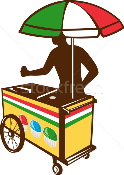Italian Ice Push Cart Retro Stock photo © patrimonio
