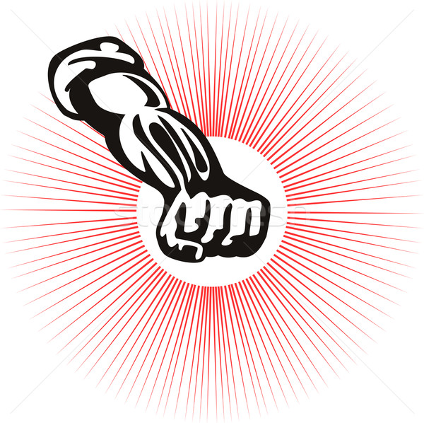 Clenched Fist Front View Stock photo © patrimonio