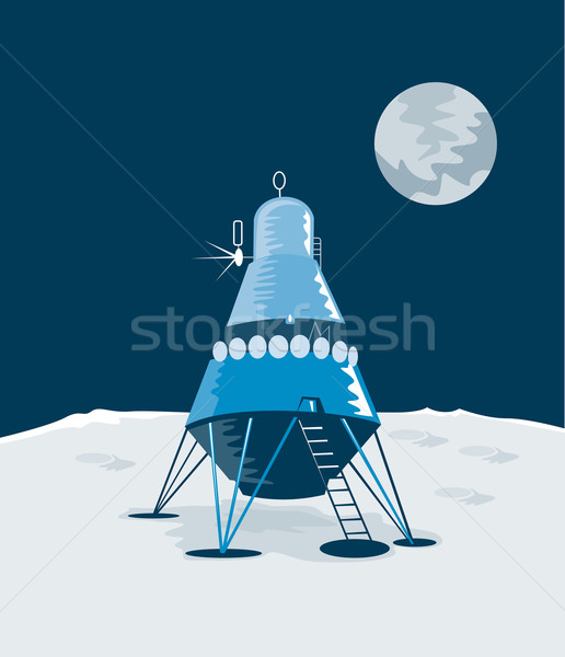Lunar Module on the Moon Stock photo © patrimonio
