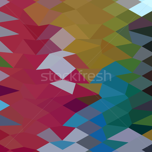Maroon Abstract Low Polygon Background Stock photo © patrimonio