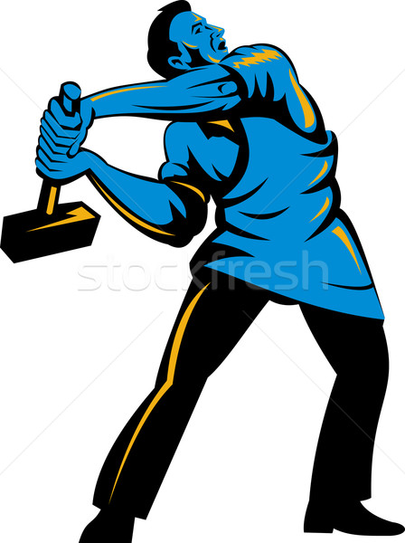 work with sledgehammer Stock photo © patrimonio