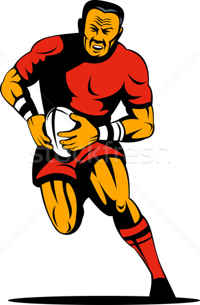rugby player running with ball Stock photo © patrimonio