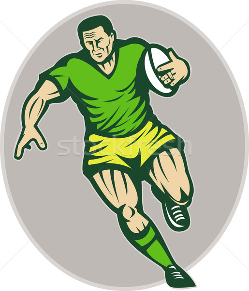 Rugby player running with ball Stock photo © patrimonio