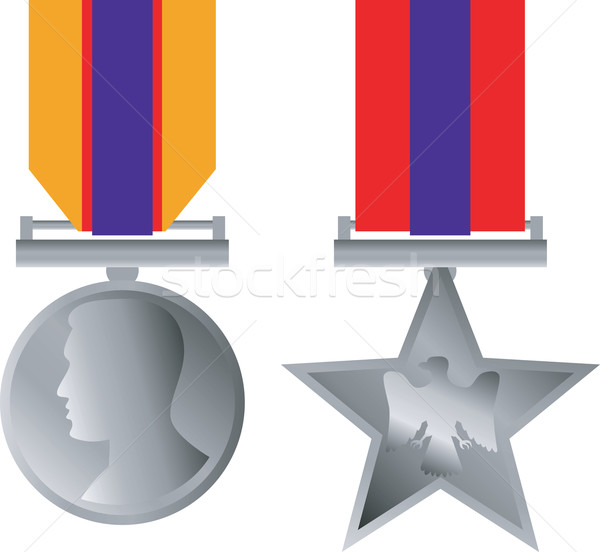 Militaire médaille honorer isolé illustration [[stock_photo]] © patrimonio