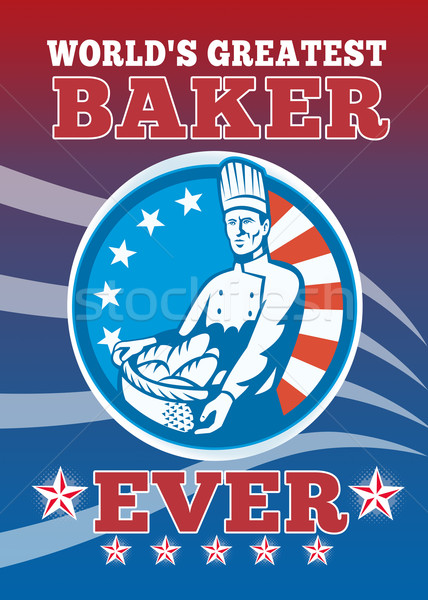 World's Greatest Baker Greeting Card Poster Stock photo © patrimonio