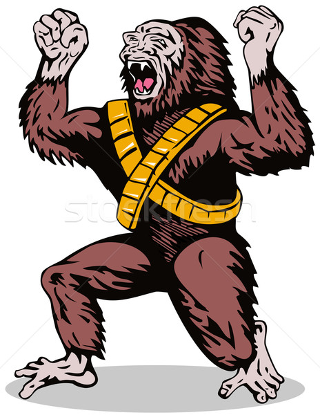 Villain Gorillaman Angry Stock photo © patrimonio