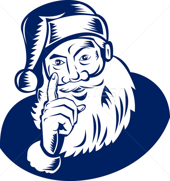 Santa Claus pointing finger Stock photo © patrimonio