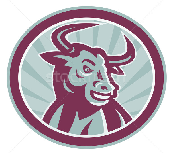 Texas Longhorn Bull Retro Stock photo © patrimonio