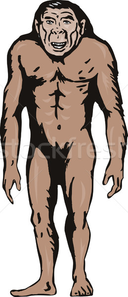 Primitive man upright full body Stock photo © patrimonio