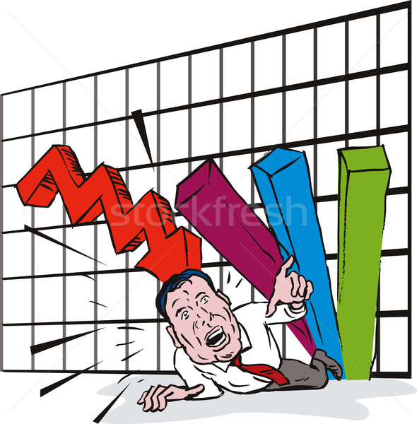Graph Crashing Down Stock photo © patrimonio